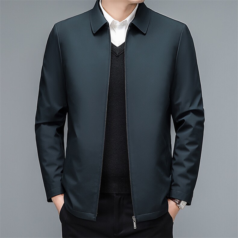 BEYR22888钱塘2020-2商务休闲简约翻领百搭中年男士羽绒服P175,男装羽绒服,钱塘207-2
