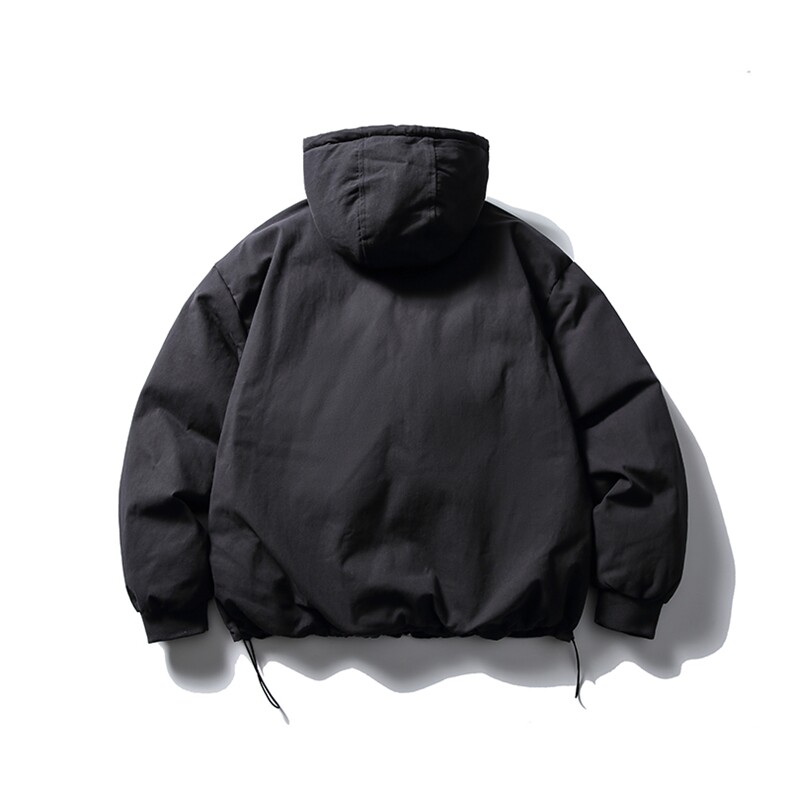 南夏乔装2025冬季新款日系复古防风保暖加厚棉服潮流纯色连帽棉衣,男装棉衣,电商S006（B521）