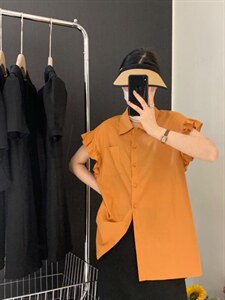 木耳边衬衣图片