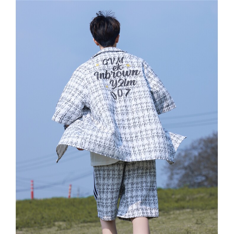 小香风套装设计短衬DCS9019P45短裤DK8797P40套装DT9029P85,男装牛仔裤,星座227-7