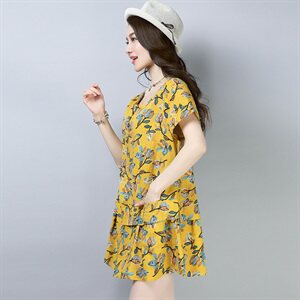 连衣裙2025年夏季印花韩版时尚休闲舒适简约气质潮流修身显瘦图片