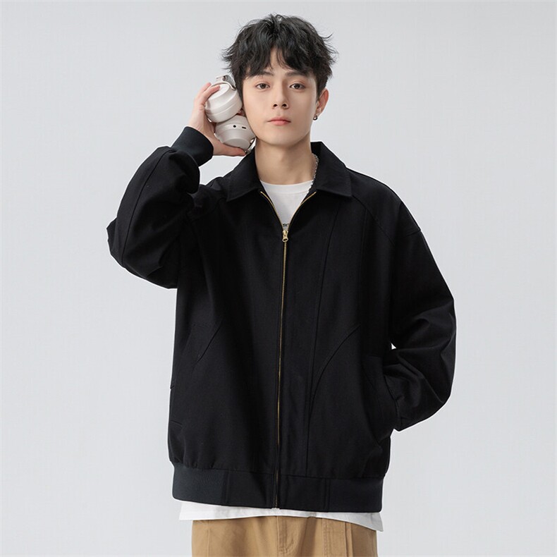 新款休闲纯色夹克衫,男装夹克,星座1106-2（原1111B）