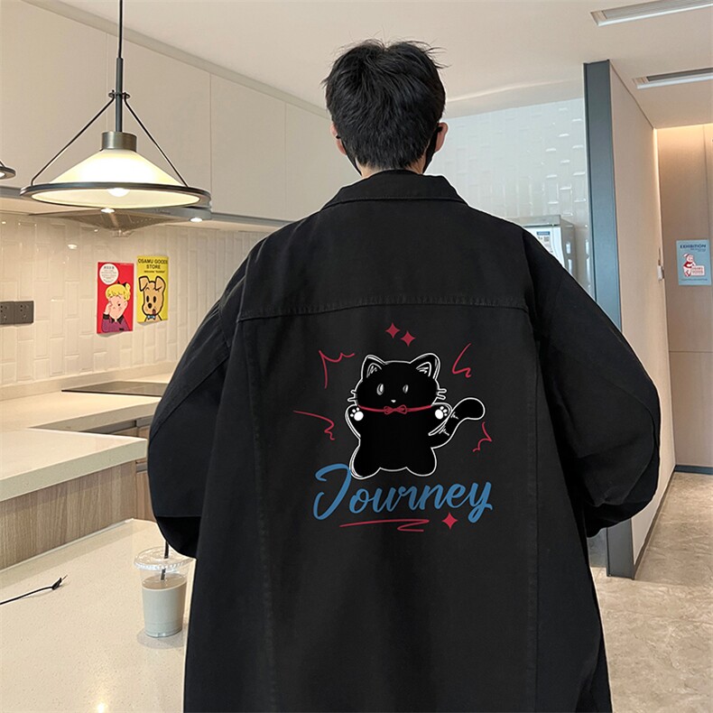 牛仔夹克男大码牛仔外套男茄克NJ77412-P60,男装夹克,电商A040