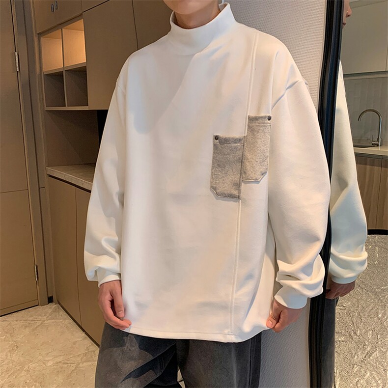 秋冬德绒卫衣男潮流卫衣高领口袋青少年上衣WY735-P33,男装卫衣,星座210-1