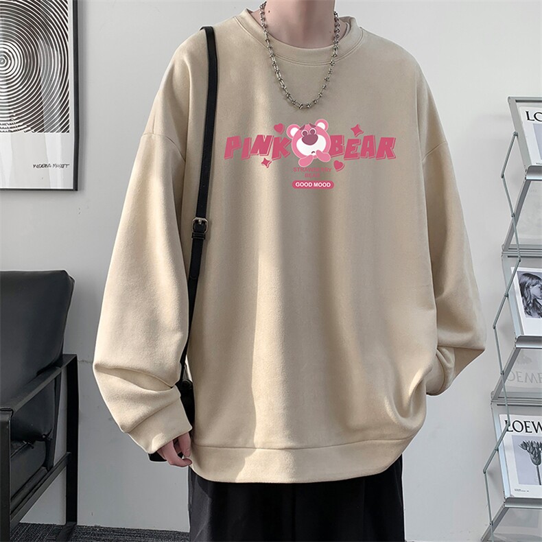 麂皮绒卫衣男大码重磅长袖t恤男JW81329-P35,男装卫衣,电商A040