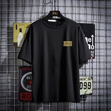 2021夏季新网格挂拍日系大码男已注册卡通印花短袖T恤T1074-P25，男装T恤，电商A001