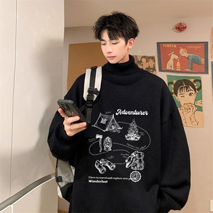 控68高领毛衣男士大码内搭毛线衣男 GM45336-P45加绒款-P65图片