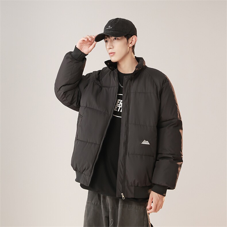1506-1/818/P65日系冬季小山峰纯色短款中性风棉衣外套男女棉服1,男装棉衣,星座1506-1