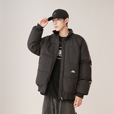 1506-1/818/P65日系冬季小山峰纯色短款中性风棉衣外套男女棉服1，男装棉衣，星座1506-1