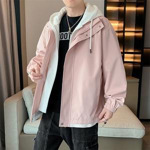 秋季现货假两件夹克男二开三防冲锋衣外套DSA157B-JK763-P68图片