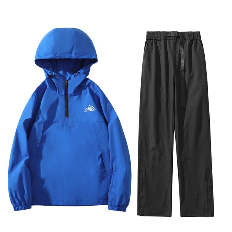 冬新户外防水防风滑雪服衣裤套装男女同款M79+K1002J加绒-P195,男装休闲套装,电商A001-1