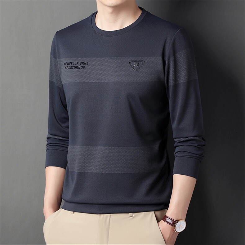 CA782203钱塘2020-2春秋季新款百搭时尚休闲中青年男士T恤P52,男装T恤,钱塘207-2
