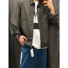 高品棉现货试衣间同款男女装巴恩风翻领夹克外套A882-P98，男装夹克，星座1505