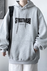 ！2023秋冬男士连帽卫衣百搭潮流外套上衣服WY277P38加绒P48，男装卫衣，电商B220