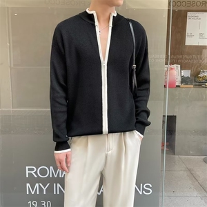 开衫毛衣男外套春秋季新款轻熟风男装拉链针织衫男士外穿上衣MB23图片