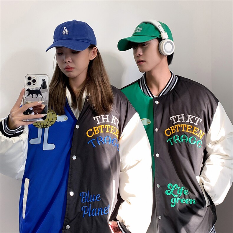 面料升级2023情侣棒球服夹克棉衣男棉服女棉袄外套3313-P90控138,男装夹克,星座207