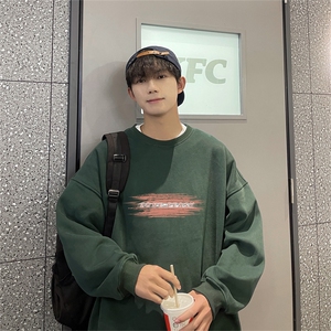 特P25控48 秋冬新款男士圆领卫衣宽松休闲日常百搭上衣WQ2462图片