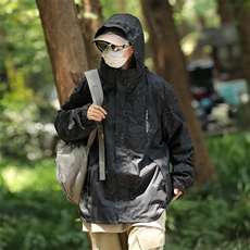 美式hiphop冲锋衣外套潮牌男女夹克春秋新款户外登山服CF77-P73，男装夹克，星座1008-1