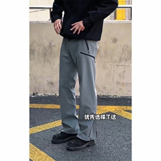 (网图慎用）特批P60无差价美式防泼水拉链微喇户外工装裤男K5975，男装休闲裤，电商A001-1