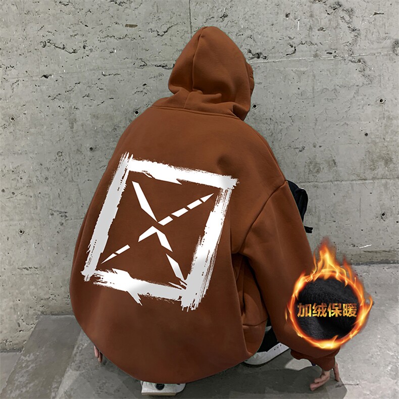 抖音供货、复合重磅加绒现货连帽卫衣宽松D223A-JR-WY2382-特P40,男装卫衣,电商019-1