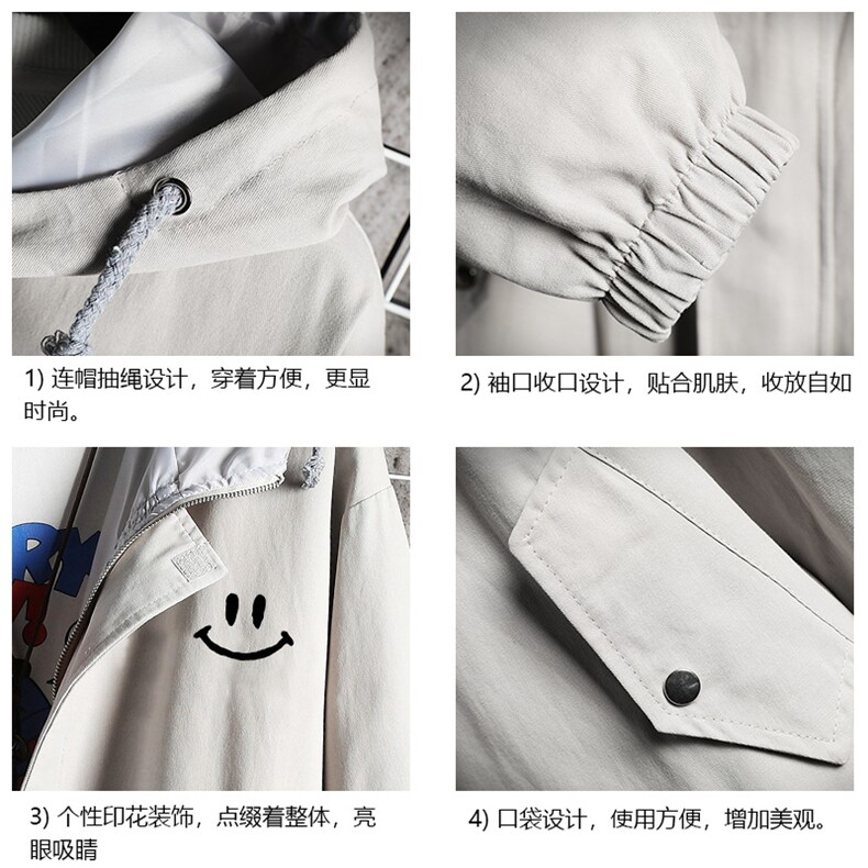 JK41204-P85加棉款-P115纯棉连帽夹克男士大码工装夹克男网格,男装夹克,电商A040A