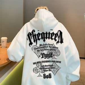 直播460克超厚潮牌重磅纯色连帽卫衣力推男XZ517A-2-WY8843-P68图片