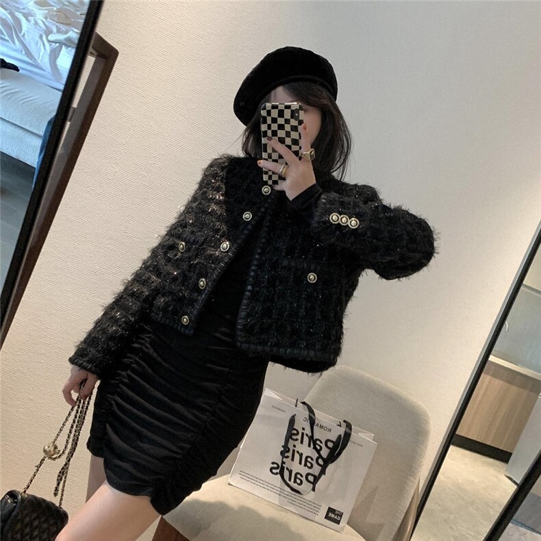 羽毛小香风开衫，其它，XTZ style