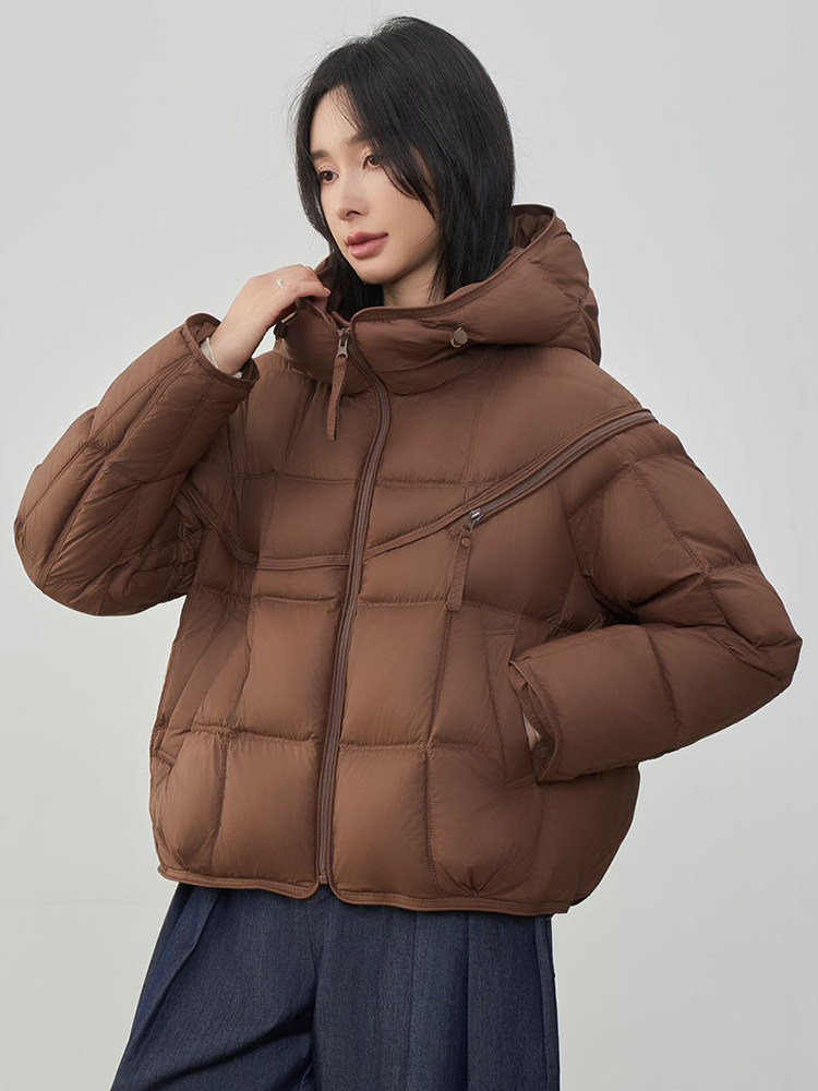 2025年冬季休闲风保暖常规90白鸭绒,女装羽绒服,阳光伊恋