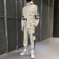 主推秋季男士套装休闲运动服帅气搭配一套工装夹克外套D05，男装夹克，电商B226-2（原B217-2）