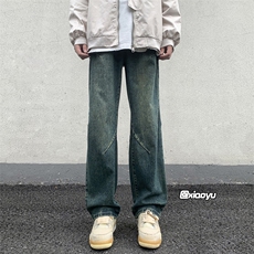 XZ616秋季新款复古设计感牛仔裤休闲长裤TY969P65控78，男装牛仔裤，星座512A（原616）