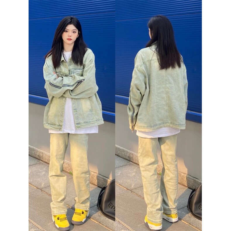 秋款牛仔外套女百搭小众衣服设计感上衣vintage夹克WL8887-p65,男装工装外套,星座1008