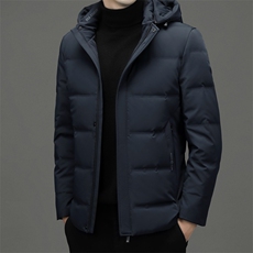 男士可脱卸帽羽绒服冬季中年加厚保暖外套商务休闲男装御寒上衣，男装羽绒服，电商B212（原钱塘6029）