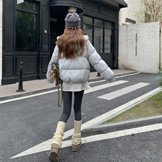 现货新款韩东大门加厚保暖羽绒服百搭连帽面包服，女装羽绒服，2B114