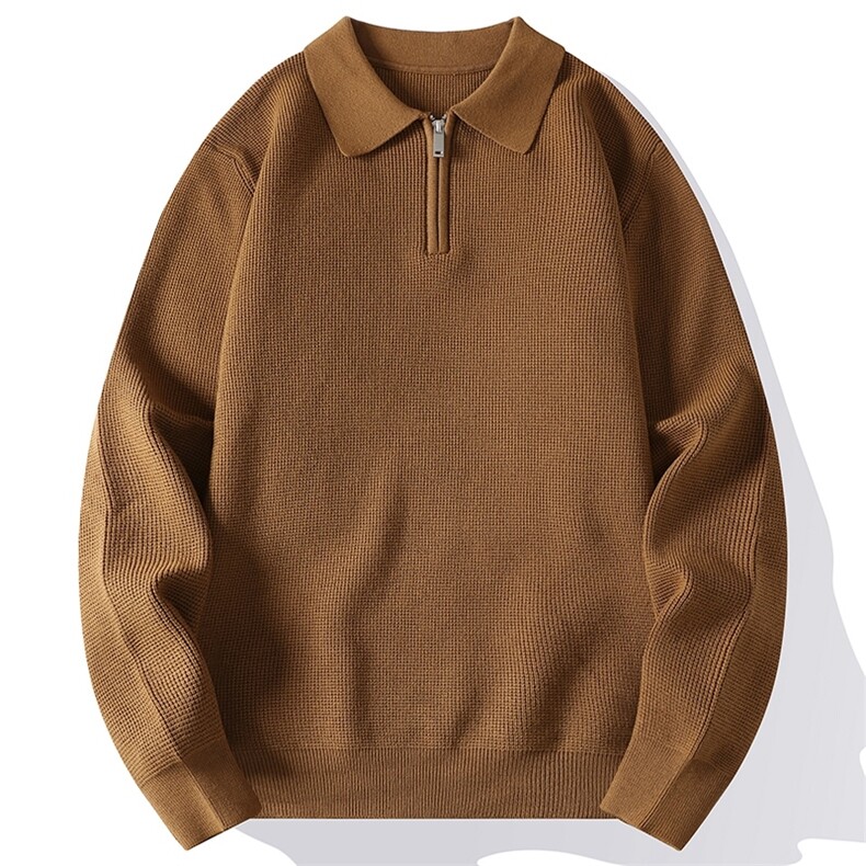 78293-P75秋冬新款休闲衬衫领毛衣针织衫，男装针织衫/毛衣，电商D310B-1