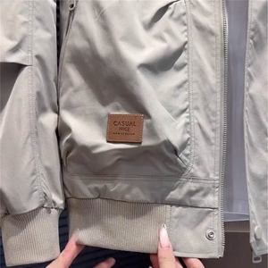 棒球服夹克男2025秋季新款潮牌工装男装美式覆古修身飞行员外套男图片