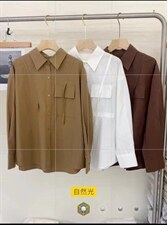 现货秋季新款韩系长袖衬衫，女装衬衫，斐媞梦