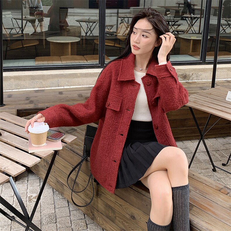 2024新款安哥拉红外套082-8806P65K238，女装毛呢外套，浙宝192（原082）