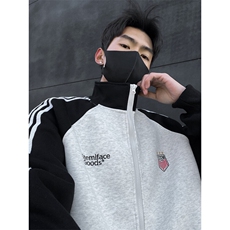 美式立领运动刺绣外套男xh93-特p75，男装卫衣，电商B367