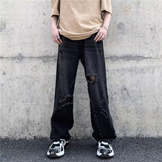 青春流行ins男直筒水洗牛仔裤NX42P48，男装牛仔裤，星座1116-2