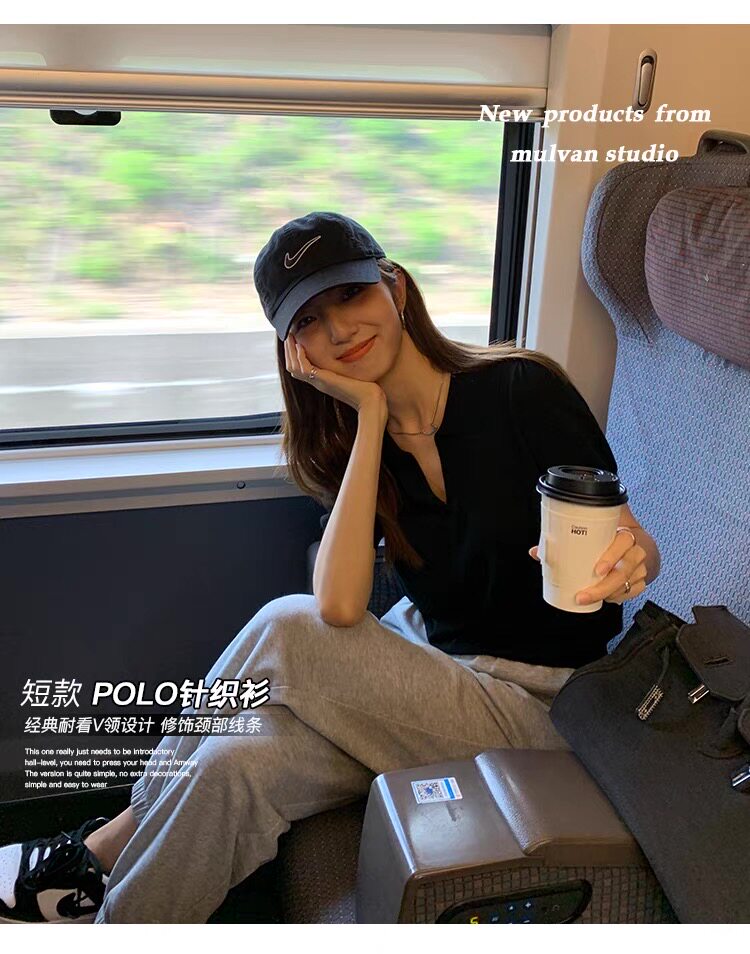 2025夏季新款短袖t恤女宽松百搭时尚洋气减龄体恤衫上衣,女装T恤,雪真羊绒