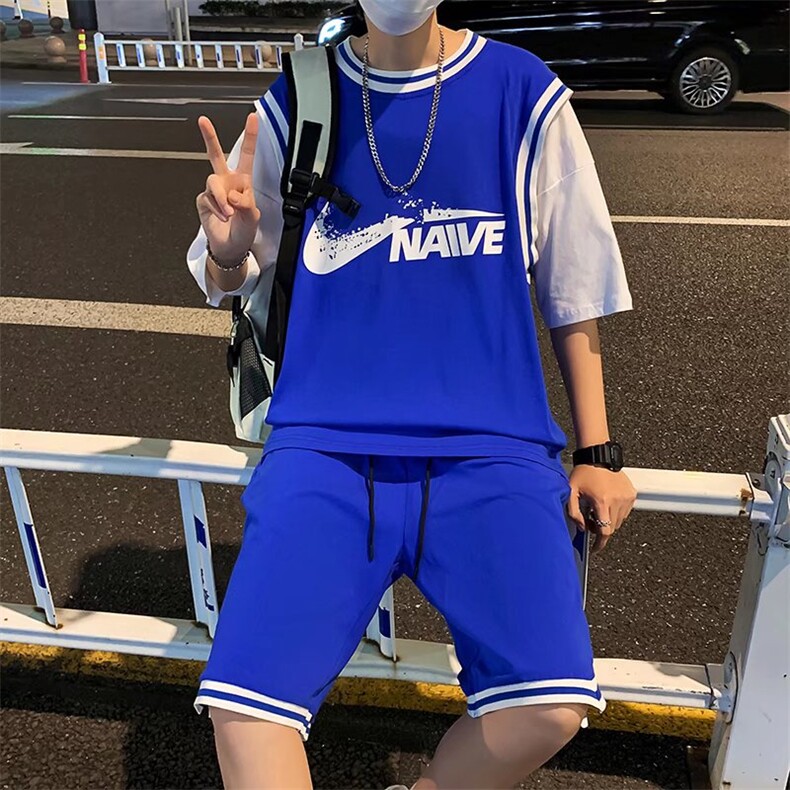 男潮流休闲套装宽松套装运动套装F14P38，男装休闲套装，星座1116-2
