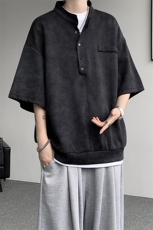 可拆开卖！立领POLO衫短袖t恤套装男生休闲运动青少年搭配帅气夏，男装T恤，电商B312