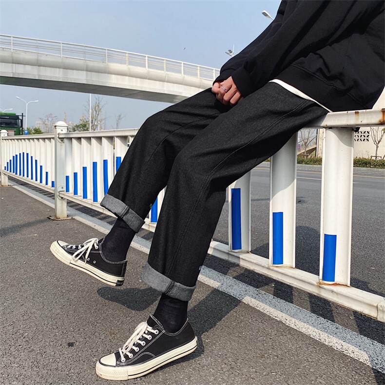 运动风加绒2021休闲九分裤百搭潮流长裤K816-特批35加绒45，男装休闲裤，星座718-1
