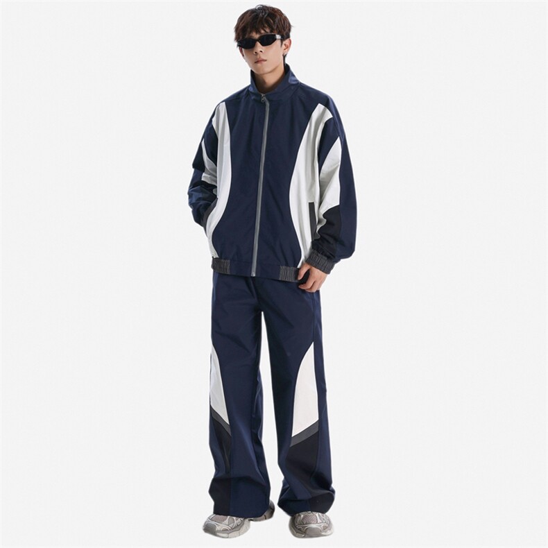 秋款新款户外防水冲锋衣套装男女撞色夹克套装A406TZ571P103,男装夹克,星座309（原A406）