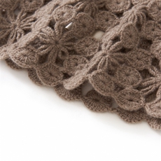 2025年冬季新款百搭女士手工钩花镂空帽，帽子，品秋羊绒