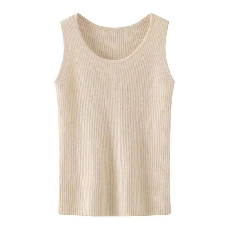 2025年秋季时尚百搭通勤简约休闲抽条吊带，女装背心吊带，暮山羊绒