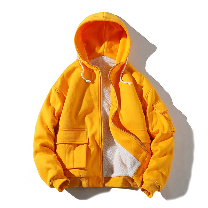 709-MY17-P9520冬款冬季全棉保暖羊羔毛纯色棉服连帽休闲外套男,男装棉衣,星座709