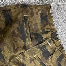 美式复古阔腿迷彩工装裤男女宽松高街做旧牛仔长裤K83036-P46网图，男装工装外套，电商B245