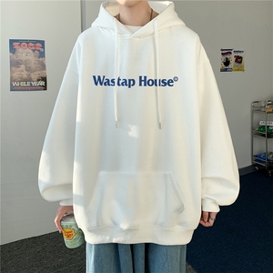 ！ 秋季重磅宽松大码港风house英文印花连帽卫衣LW128-特p35图片
