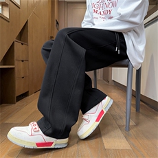 现货65华棉拼接休闲直筒长裤M-3XL特P40，男装休闲裤，电商B325